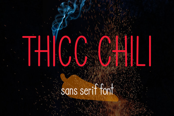 Thicc Chili font preview 7