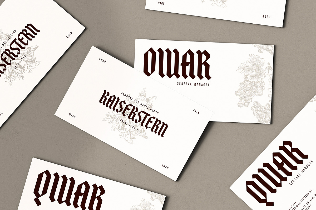 Stackwin - Gothic Blackletter Font, a Blackletter Font by Typia Nesia (Photo 13 of 14)