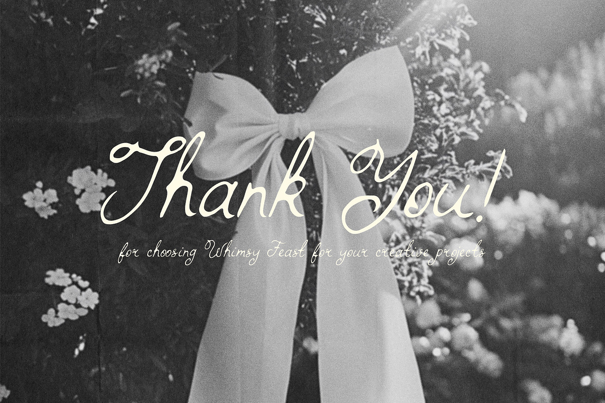 Whimsy Feast Whimsical Wedding Font, a Handwritten Font by Ayya Studio (Photo 17 of 18)