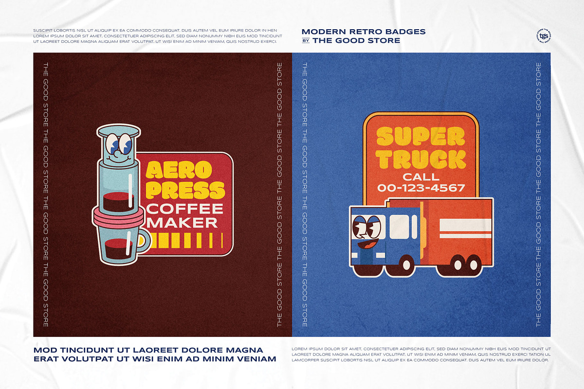 Illustration Logo Badges Bundle #3, a Branding & Logo Template by The Good Store (Photo 6 of 10)