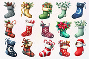 Christmas Stokings Clipart, an Illustration by Dream Creation (Thumbnail 2 of 4)