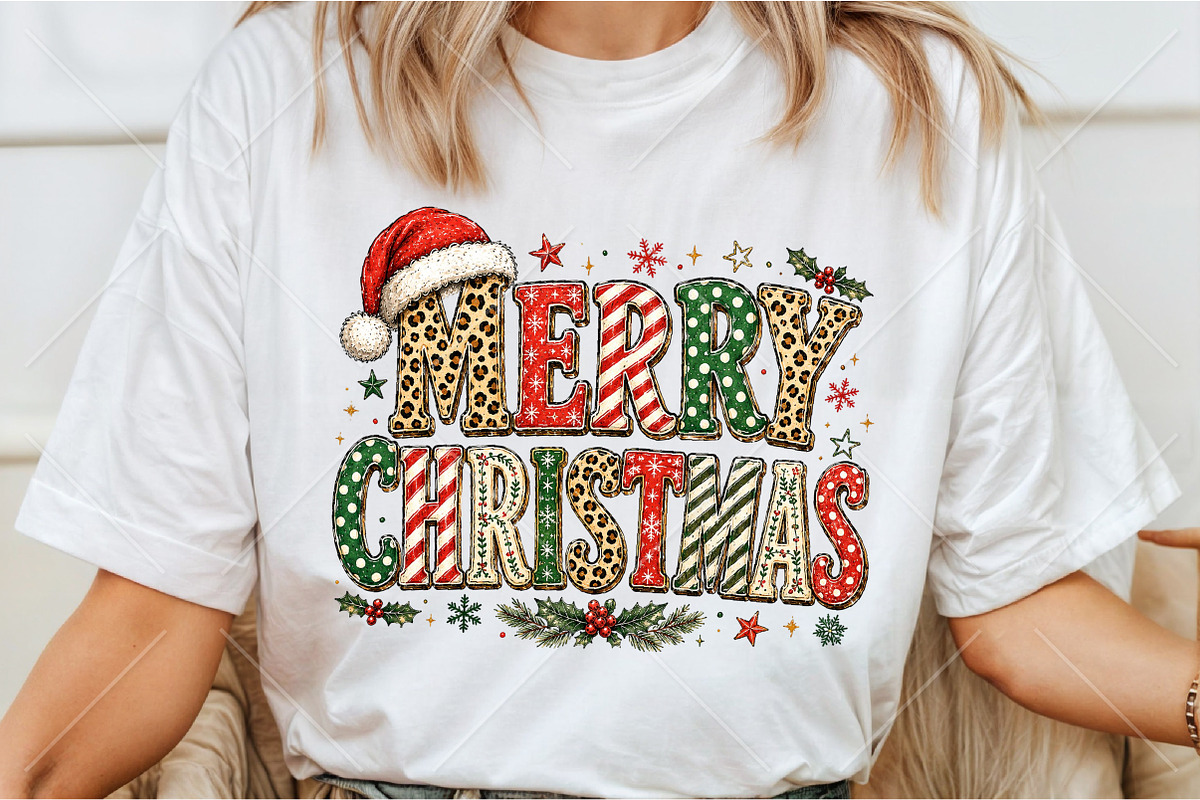 Leopard Merry Christmas PNG, a Seasonal Illustration by Canvas Craft (Photo 3 of 6)