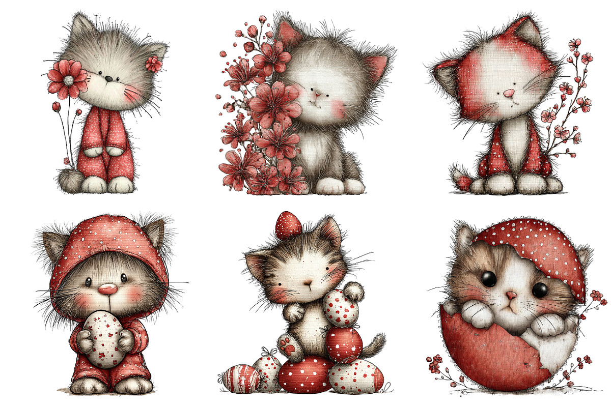 Cute Cat Easter Sublimation, an Illustration by designcity5 (Photo 5 of 5)
