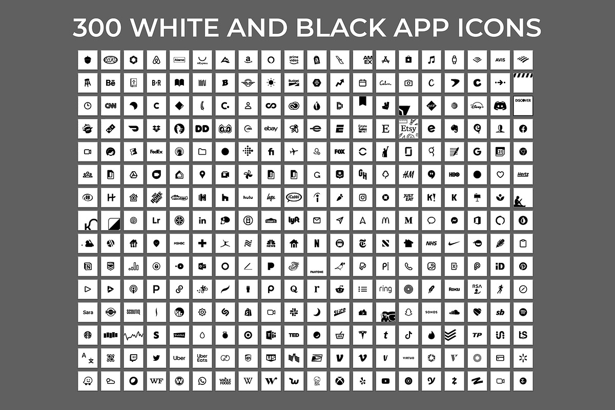 300 White Minimal iOS 14 Icon Pack, an Icon by A Good Design Studio (Photo 4 of 5)