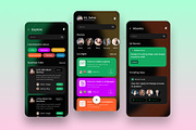 Club House App UI kit, an UI Kit Template by Sujun Baidyaa (Thumbnail 1 of 2)