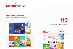 MegaStore - SuperMarket Ecommerce