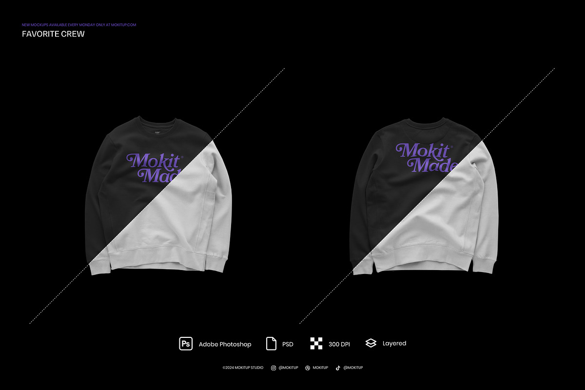 MOKITUP: Heavy Favorite Crew Mockup, a Hoody Mockup by MOKITUP (Photo 2 of 4)