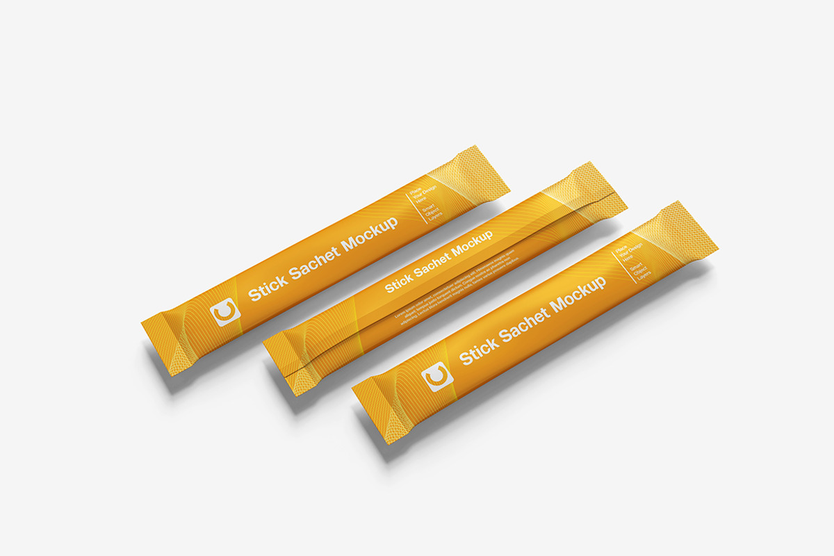 Stick Sachet Mockup, a Packaging Mockup by Indah (Photo 3 of 6)