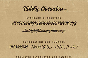 History Font Trio