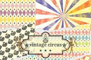 Vintage circus patterns, papercraft, a Pattern Graphic by Kiwi Fruit Punch (Thumbnail 3 of 3)