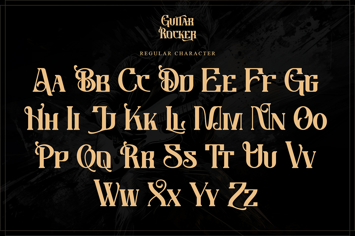 Guitar Rocker, a Serif Font by Letterara (Photo 9 of 15)
