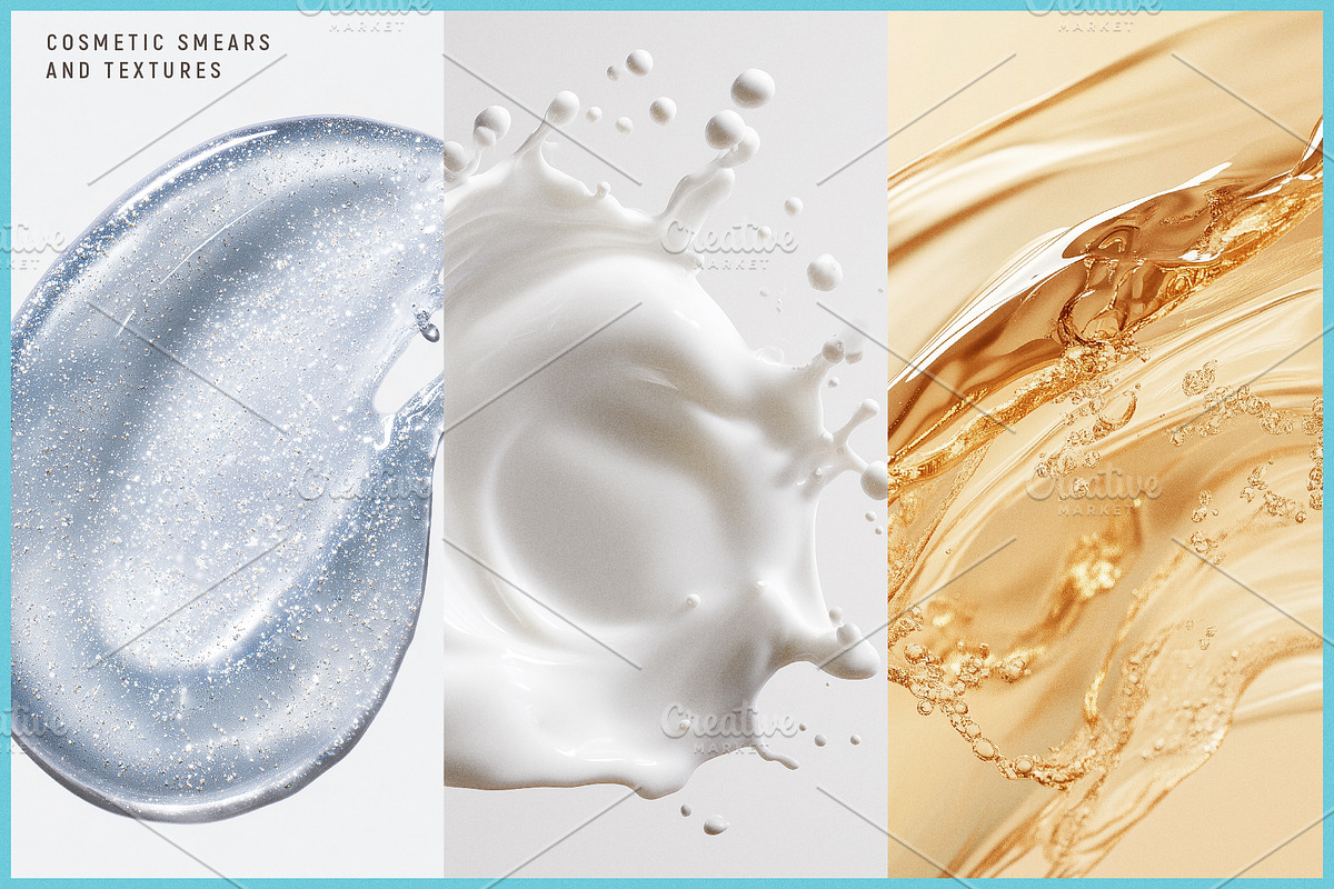 50 Skincare Gloss & Glow Textures, a Beauty & Fashion Photo by BOLD.Graphic (Photo 5 of 9)