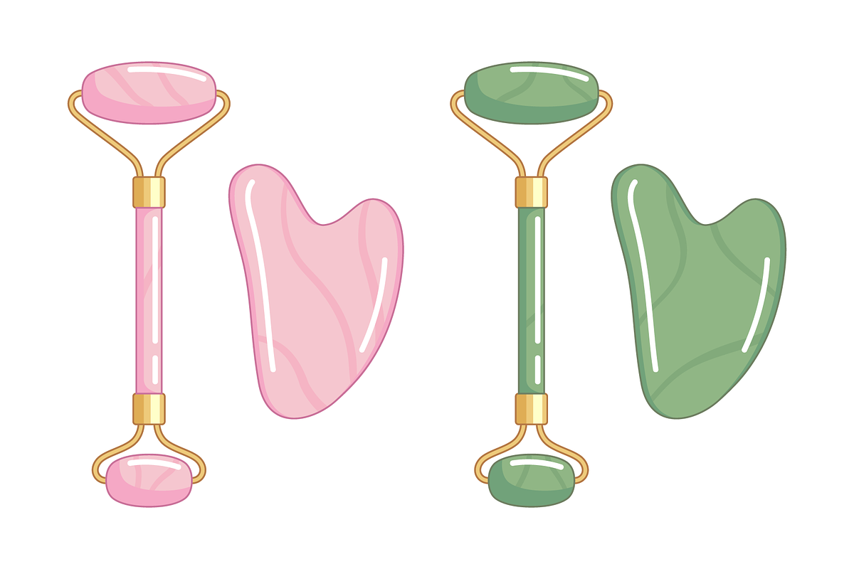 Face roller and gua sha tool, an Illustration by Cmeree (Photo 1 of 3)