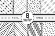 Set of diagonal seamless patterns, a Pattern Graphic by pattern shop (Thumbnail 1 of 9)