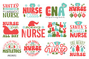 Nurse Christmas SVG Bundle, a Graphic by CraftlabSVG (Thumbnail 3 of 17)