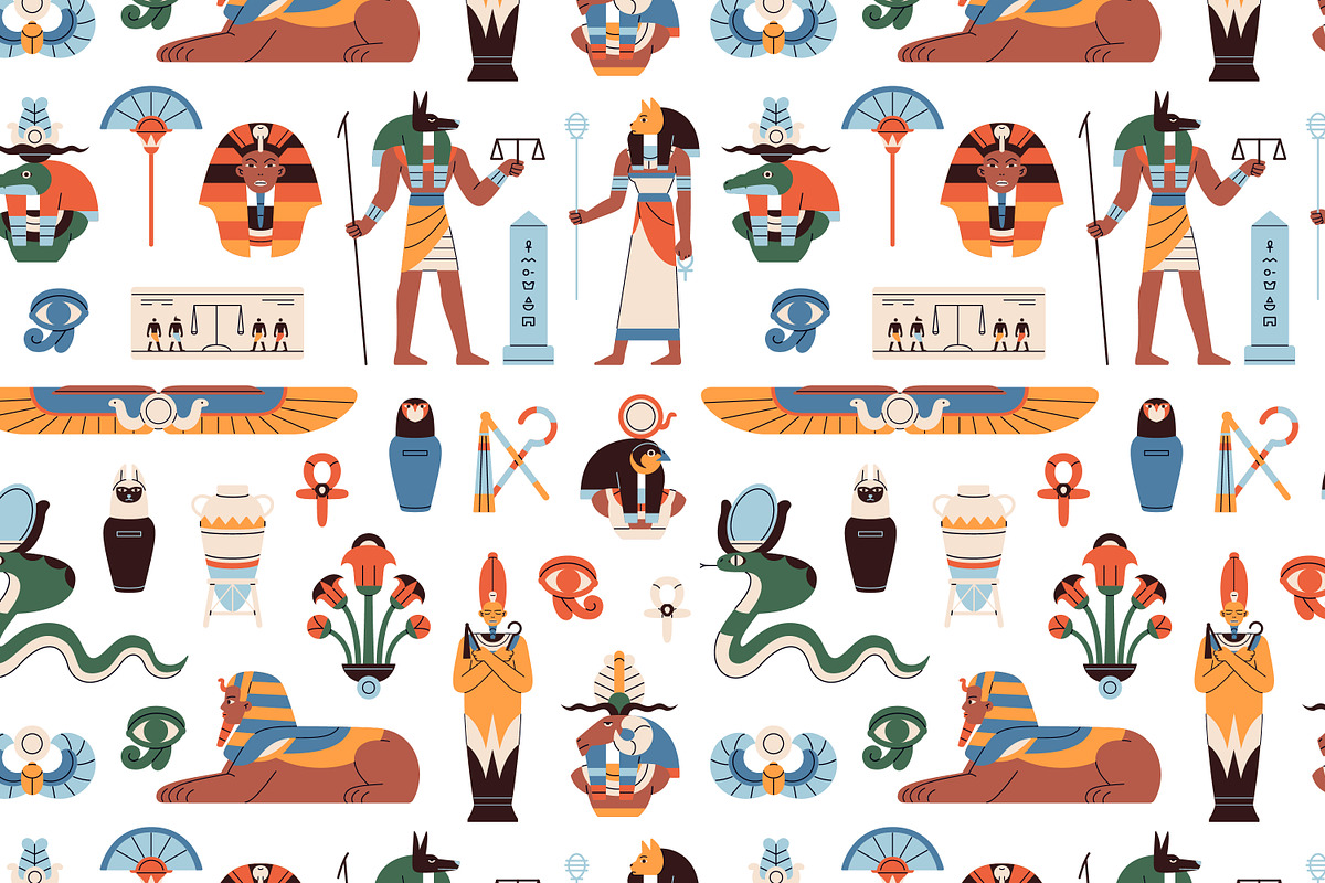 Items of ancient Egypt culture set, an Object Illustration by PaperTrident (Photo 5 of 5)