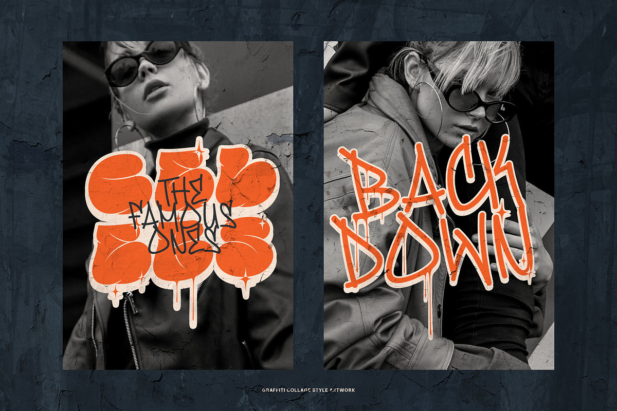 Famous Bomber Graffiti Mix Font, a Handwritten Font by alit design (Photo 19 of 30)