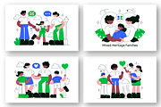 10 Mixed Heritage Families, a Person Illustration by denayunebgt (Thumbnail 3 of 4)