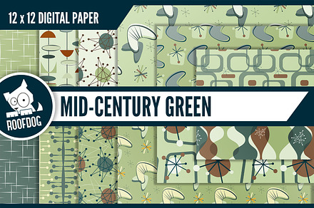 Mid century atomic digital paper