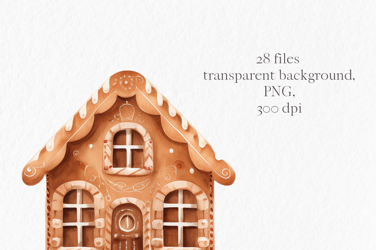 Gingerbread cookies watercolor, an Object Graphic by MyLittleMeow (Photo 5 of 8)