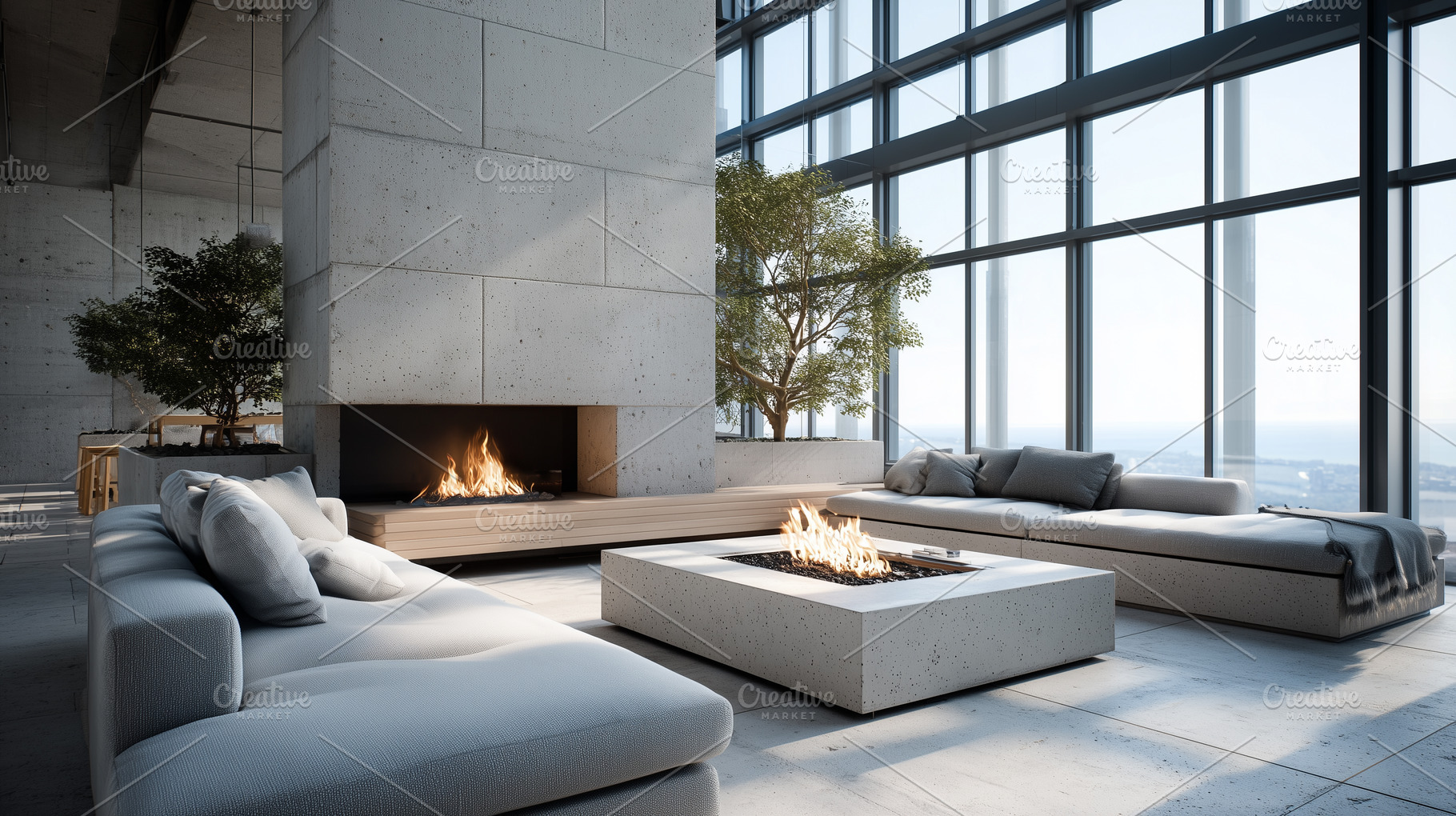 Luxury modern living room with, an Architecture Photo by MistyDay