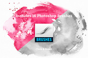 16 Watercolor Textures - Autumn, a Texture Graphic by Anne Elster Design (Thumbnail 2 of 2)