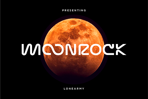 Moonrock Futuristic Font