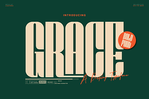 Grace, a Sans Serif Font by Linecreative