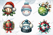 Christmas Sport Balls Sublimation, a Graphic by designcity5 (Thumbnail 3 of 5)