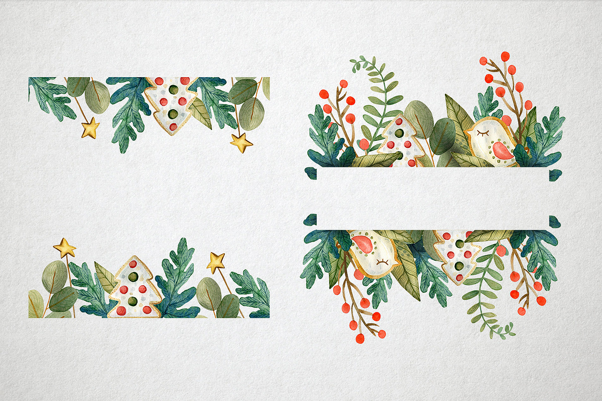 Sweet Christmas watercolor set, a Food Illustration by annasokol_ (Photo 7 of 14)