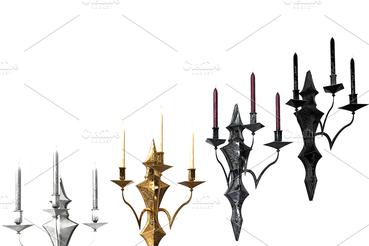 Vintage chandelier, a Light 3D Model by Snji | 3D Models (Photo 1 of 8)