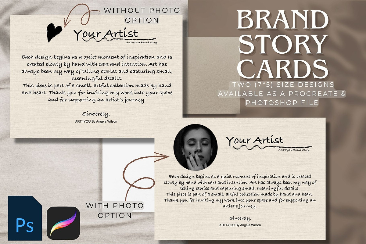Brand Kit Packaging Template Cards, a Marketing Template by Studio Print Co. (Photo 2 of 17)