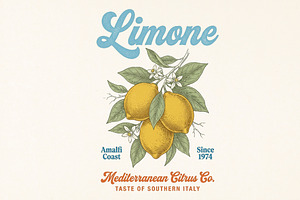 Retro Summer Lemon Fruit PNG, a Seasonal Illustration by Canvas Craft