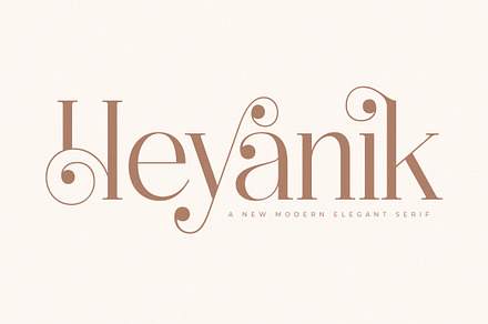 Heyanik New Modern Elegant Serif