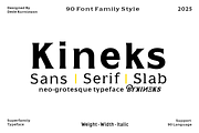 Kineks | Neo-Grotesque Typeface, a Sans Serif Font by By Kineks (Thumbnail 1 of 10)