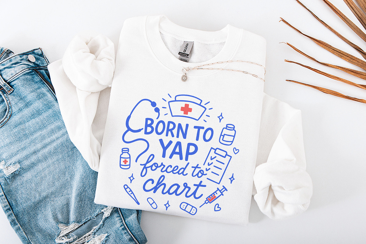 Born To Yap Forced To Chart PNG, an Illustration by SharpMarketplace (Photo 4 of 9)