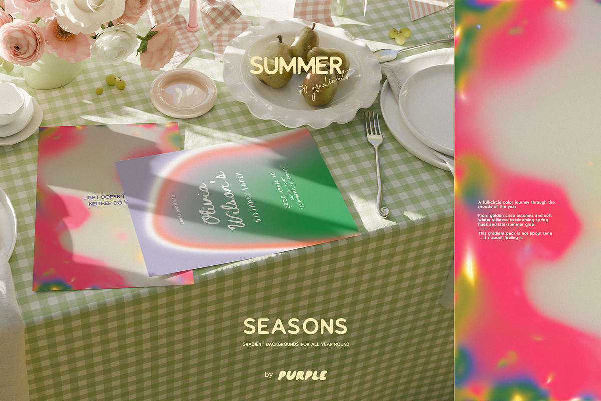 SEASONS: Gradient Backgrounds, a Background Graphic by Purple (Photo 4 of 13)