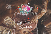 Autumn floral illustrations, a Decorative Illustration by Vero Arts (Thumbnail 5 of 9)