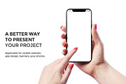 iPhone X Mockup version 2, an iPhone Mockup by Mockup Store (Thumbnail 2 of 3)