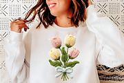 Crochet Flowers PNG Bundle, an Illustration by SinaCreation (Thumbnail 7 of 9)