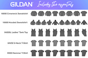 Gildan Essentials Mockup Collection, a Hoody Mockup by Pixel Sauce™ (Thumbnail 3 of 6)