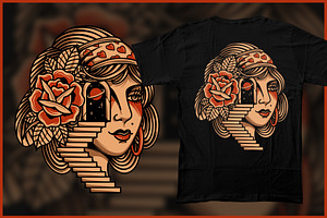 Gypsy Lady T-shirt Design