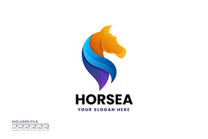 Horse Gradient Logo