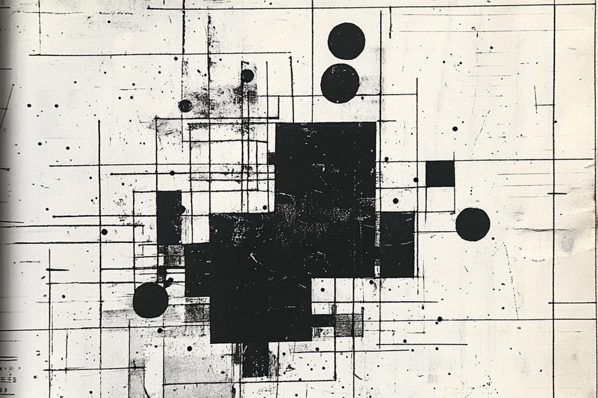Abstract Minimalist Grid Collage, a Pattern Graphic by Printable Treasure (Photo 4 of 7)