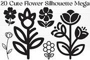 Cute Flower Silhouette Mega, an Object Graphic by Creativeshirt (Thumbnail 1 of 12)