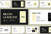 Brand Guideline With Gold Accent, a Presentation Template by Mighty-Slide (Thumbnail 1 of 6)