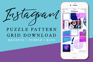 Instagram Puzzle Pattern Grid