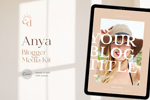 Anya Media Kit Canva Template