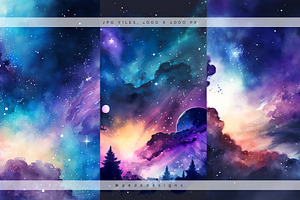 Watercolor Galaxy II