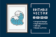 OCEAN WAVES PACKS, an Object Illustration by Ngaula Std. (Thumbnail 3 of 3)